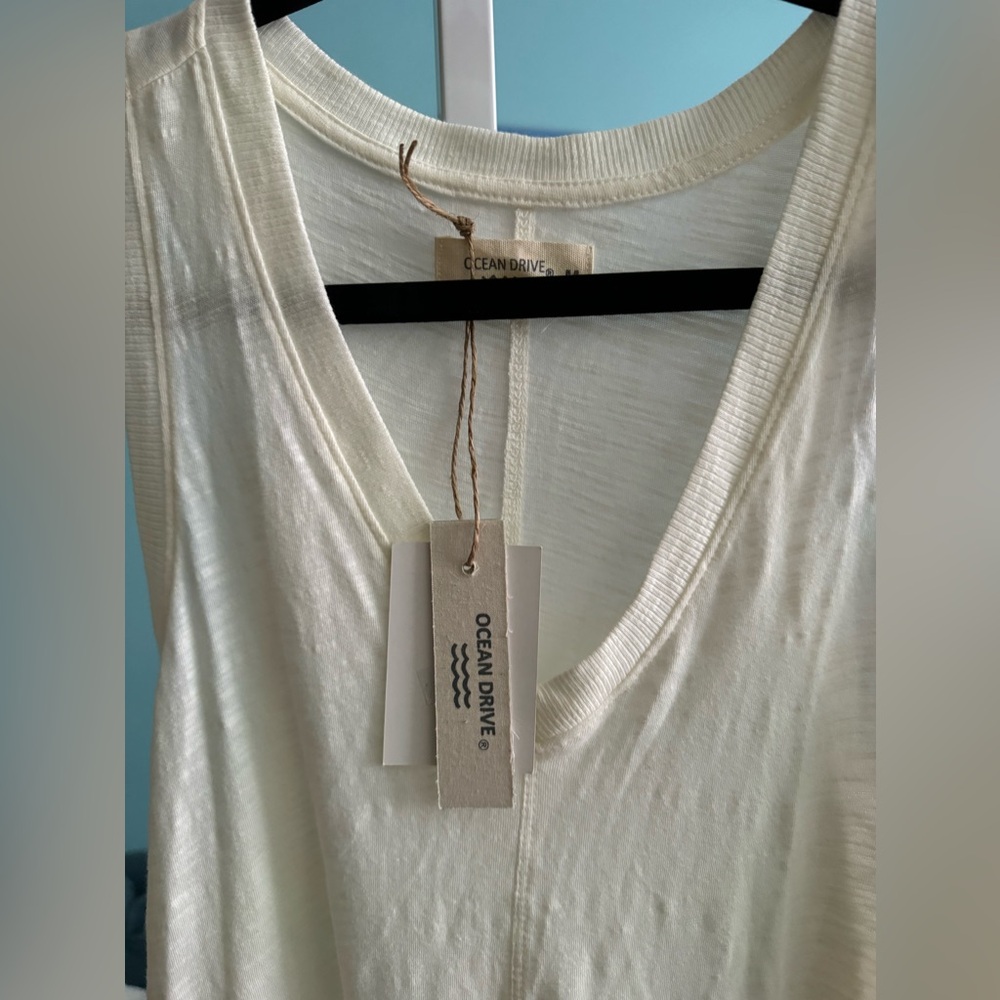 NEW! OCEANDRIVE V-NECK TANK DRESS